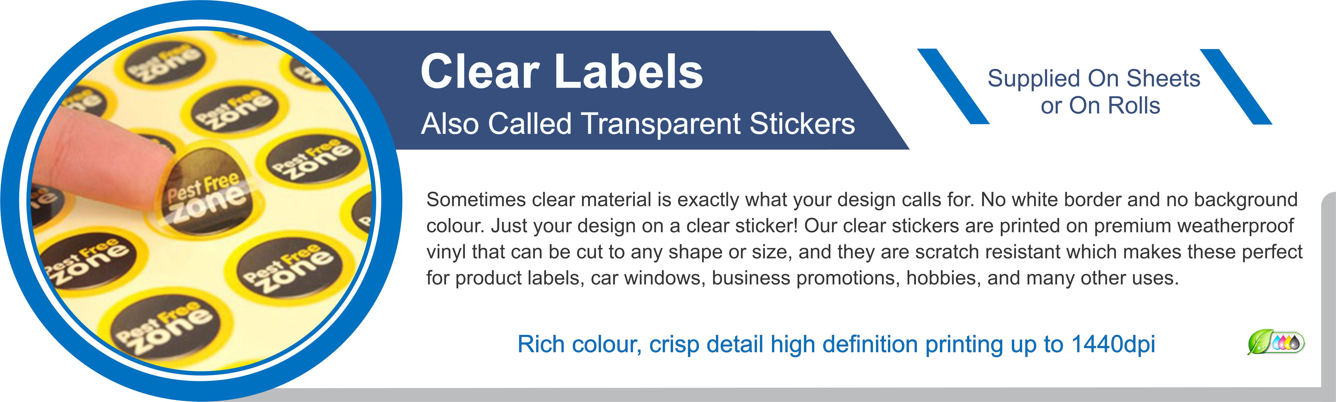 Clear Labels / Stickers